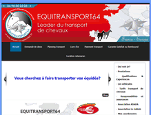 Tablet Screenshot of equitransport64.fr